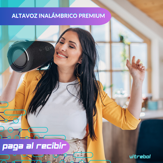 Altavoz inalámbrico premium portátil resistente al agua